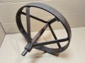 Старо Ковано Метално Колело За Ръчна Количка. / 4,7 кг. / НОМЕР 755., снимка 3