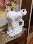 Страхотна огромна антикварна порцеланова фигура статуетка , снимка 3