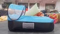 Нов самонадуваем диван/легло Air sofa, Голям размер, Със сенник, Вградена възглавница и аксесоари, снимка 7