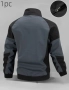 🧥 Мъжко софтшел яке с цял цип и висока яка – STBoutique, снимка 10