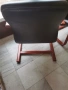 2 бр посетителски столове Кресло / кожа с махагон, снимка 8
