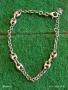 Красива сребърна гривна с плетка тип Gucci Chain ювелирна изработка нежна 35512, снимка 8
