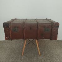 Английски винтидж пътнически сандък, снимка 5 - Антикварни и старинни предмети - 45687543