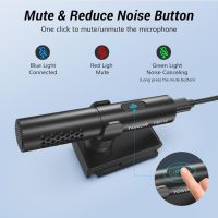 TONOR USB конферентен микрофон, с бутон и LED индикатор за видеоразговори, снимка 7 - Микрофони - 45620591