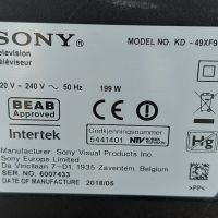 49"4K UHD Sony KD-49XF9005 със счупен екран на части, снимка 2 - Телевизори - 45154689