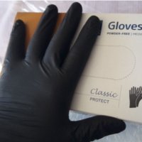 ЧЕРНИ нитрилни ръкавици, размер ХЛ , 180 броя кутия, снимка 1 - Друго оборудване - 45155810