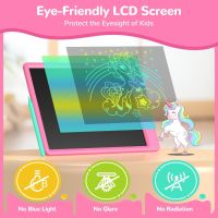 TECJOE LCD таблет за писане за деца момичета, 11-инчов, с еднорог, светло розово, снимка 4 - Рисуване и оцветяване - 45783725