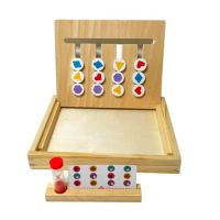 Четирицветна логическа игра с дейност с пясъчен часовник и логическа игра за деца., снимка 2 - Образователни игри - 45113882