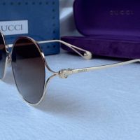 GUCCI 2024 с лого дамски слънчеви очила кръгли УВ 400, снимка 8 - Слънчеви и диоптрични очила - 45169238