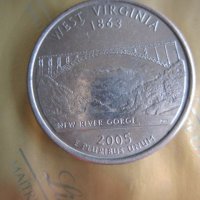 НЕВЕРОЯТНА  холо лимитирана четвърт доларова монета  2005 Р, снимка 2 - Нумизматика и бонистика - 45217141
