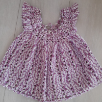 Ръчно плетени роклички, снимка 2 - Бебешки рокли - 45003624