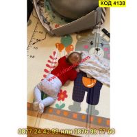 Сгъваемо детско килимче за игра, топлоизолиращо 180x200x1cm - Мече и Лунапарк - КОД 4138, снимка 7 - Други - 45509520