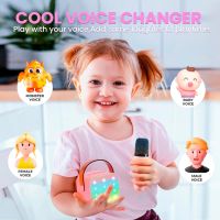 Bluetooth Караоке играчка с 2 или 1 безжични микрофона за деца 3+ год., розово, снимка 6 - Музикални играчки - 45287189