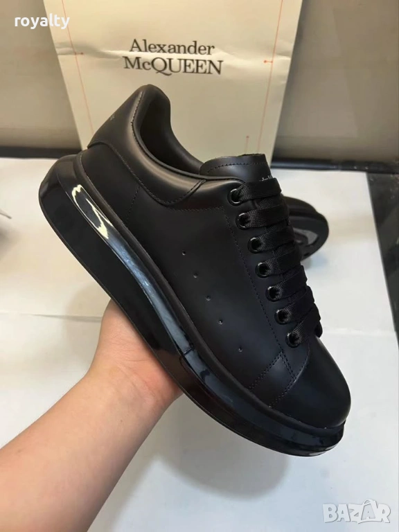 Alexander McQueen Черни Мъжки Маратонки с Кутия 36-45 Номер , снимка 1