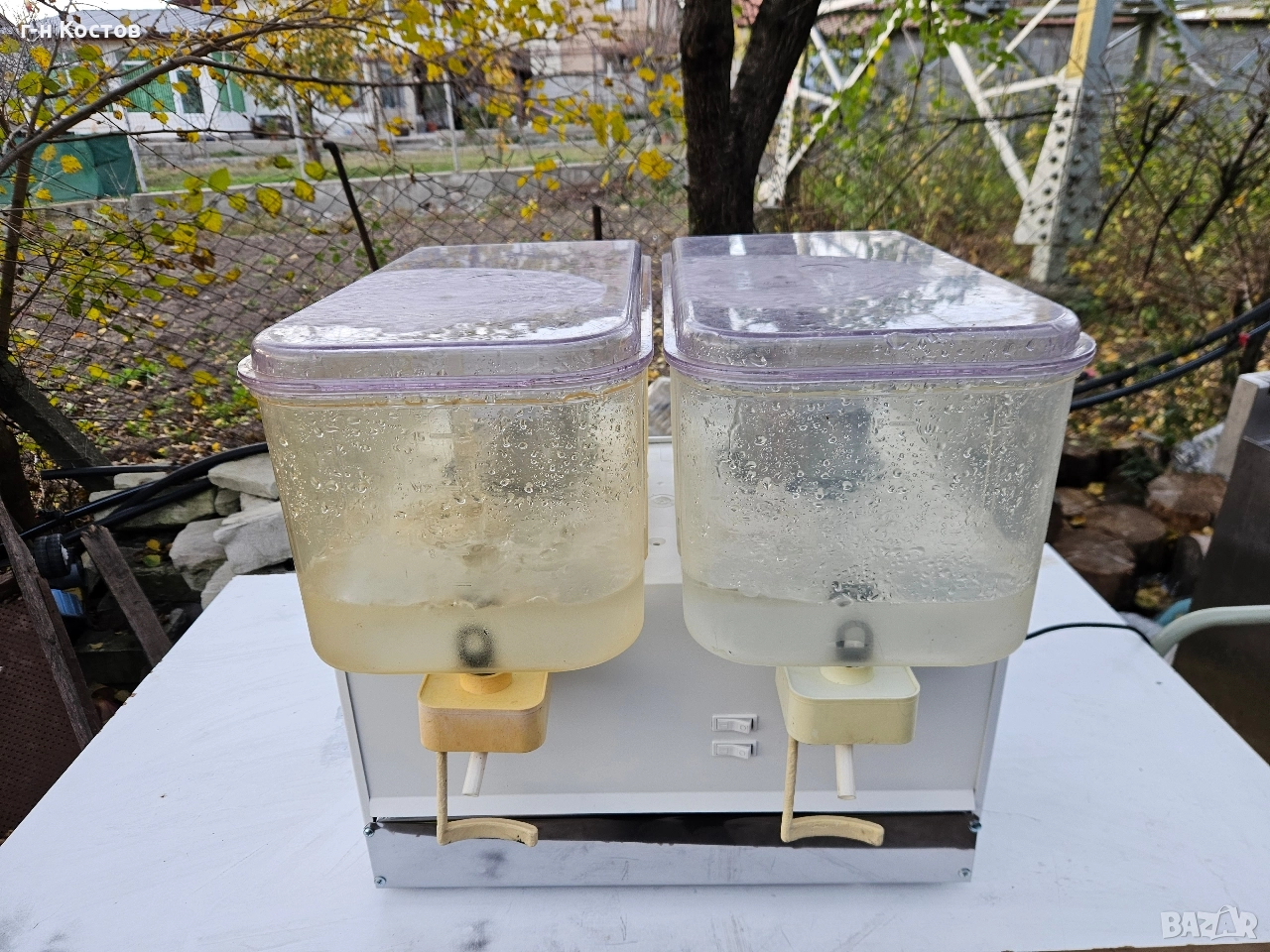 Сок и Айран машина тип помпичка 2х15 литра втора употреба Цена 550лв., снимка 1