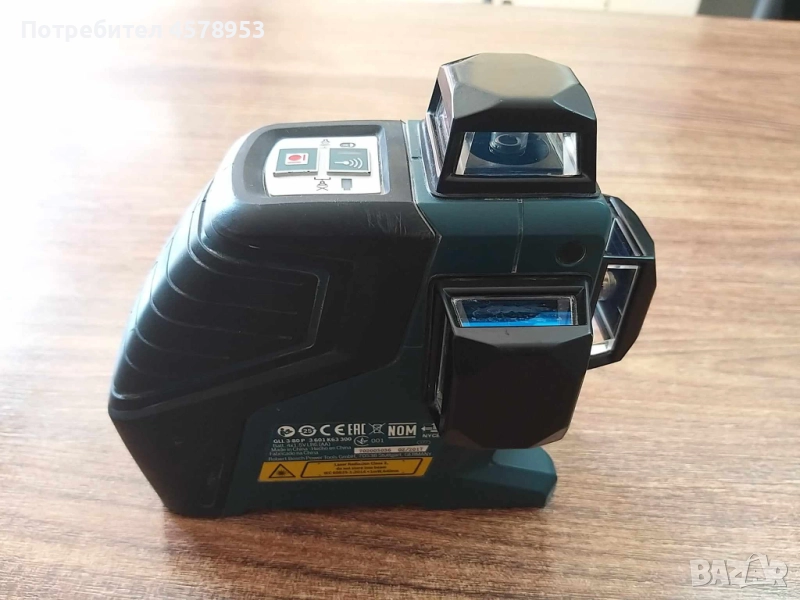 Bosch GLL 3-80 P - Линеен лазерен нивелир, снимка 1