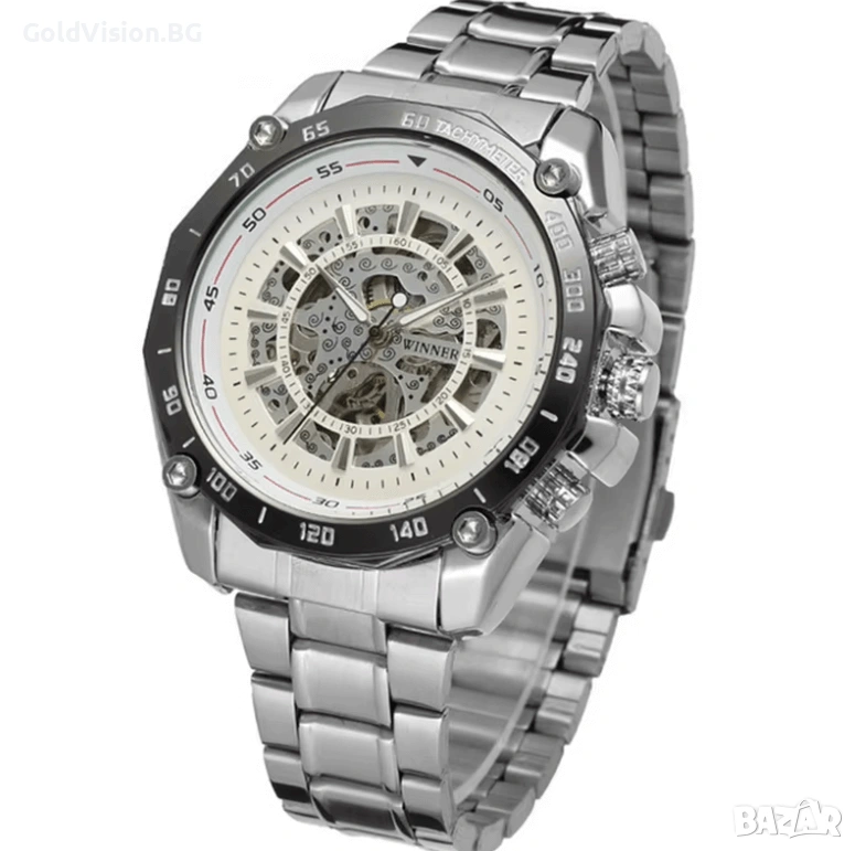 Автоматичен мъжки часовник WINNER – Web + ПОДАРЪК, снимка 1