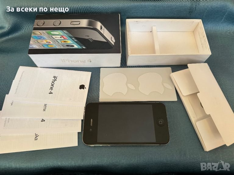 	Iphone 4 , 32GB ОТКЛЮЧЕН , айфон 4 + КУТИЯ, снимка 1