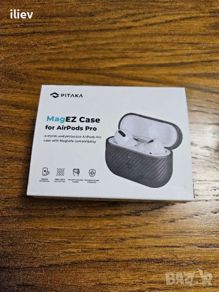 Pitaka MagEZ 600D калъф MagSafe от арамидни влакна за Apple AirPods Pro, снимка 1