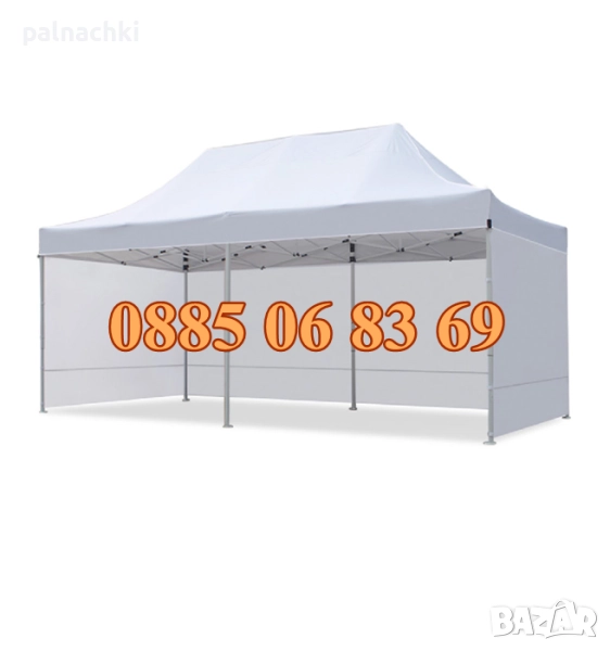 Страница 12 м за шатра 3х6 м сгъваема тип хармоника, 3 плътни страни, снимка 1