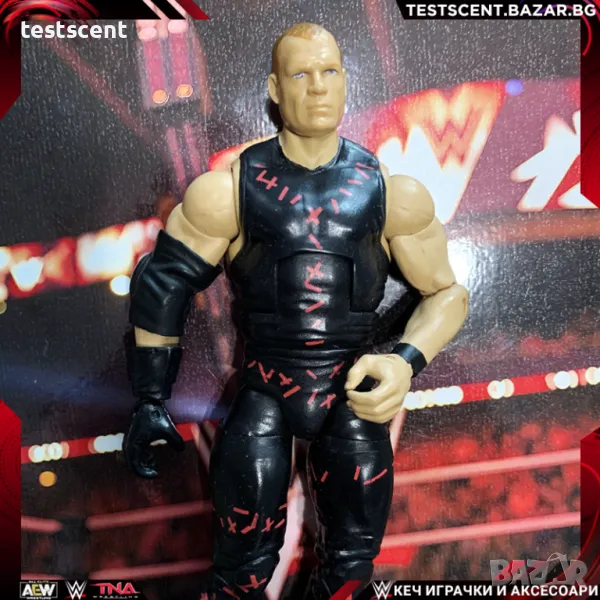 Екшън фигура WWE Kane The Big Red Machine Elite Unmasked figure Кейн mattel wwe, снимка 1