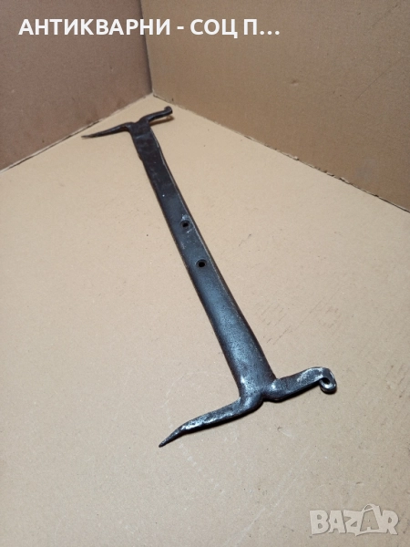 Старо Голямо Ръчно Ковано Градинско Стъргало. , снимка 1