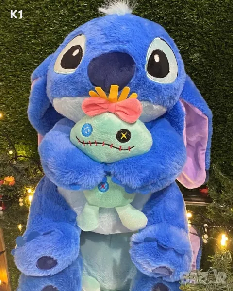 Плюшен Стич 60см, Плюшена играчка Stitch с извънземно , снимка 1