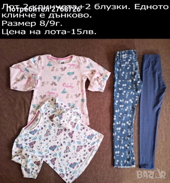 УПОТРЕБЯВАНИ ДРЕХИ ЗА МОМИЧЕНЦЕ-част 4, снимка 1