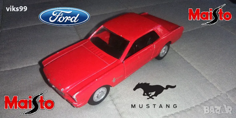 ’65 Ford Mustang 1/39 By Maisto, снимка 1