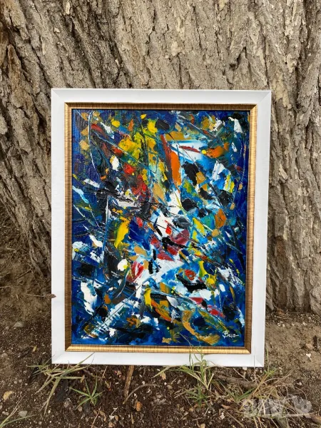 Авторски ръчно рисувани картини маслени бои, снимка 1