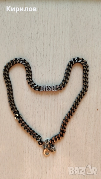Оригинална дамска верижка Diesel, ланец, чейн, chain, снимка 1