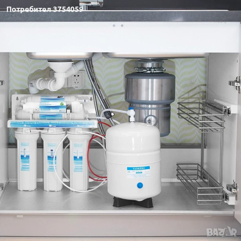 Система за обратна осмоза за питейна вода Geekpure RO6-AF – 6 стъпки + алкален филтър, снимка 1