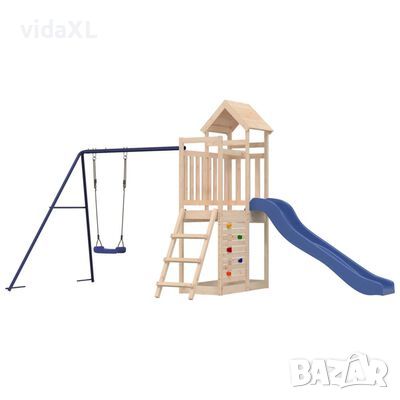 vidaXL Комбинирано детско съоръжение за игра на открито, бор масив(SKU:3155894, снимка 1