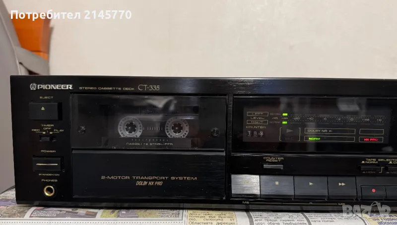 Касетен дек Pioneer CT-335, снимка 1