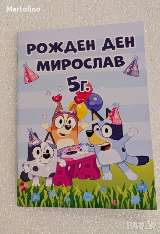 Персонализирана книжка за оцветяване Блуи и Бинго, снимка 1