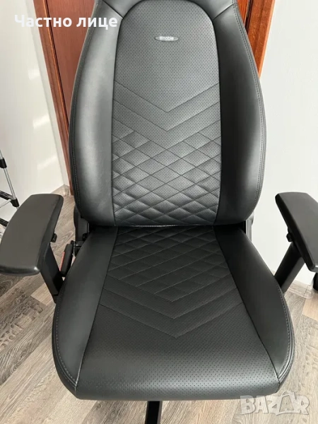 Стол noblechairs еко кожа черен, снимка 1