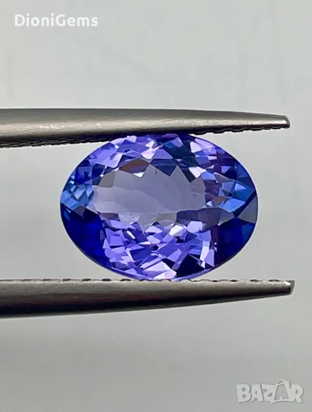 ✨ Рядък Сертифициран Танзанит 3.45 ct – Лукс, Блясък и Инвестиция в Един Камък! ✨, снимка 1