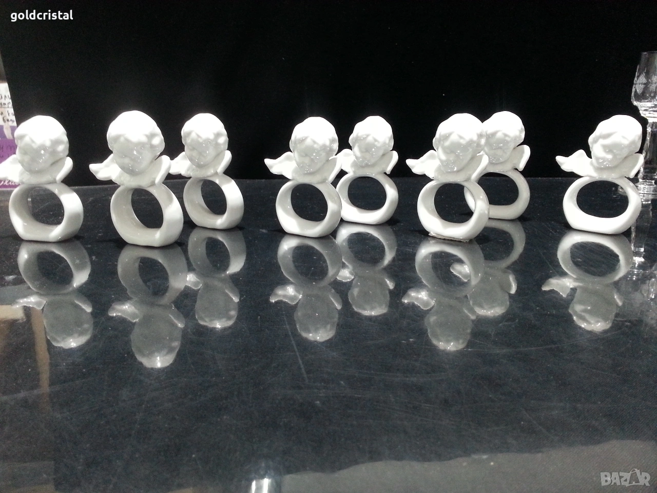 порцеланови салфетници ангелчета , снимка 1