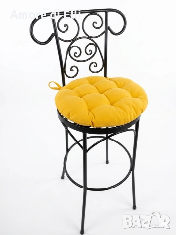 Комплект 4 бр. масивни бар столове от ковано желязо – Вечен модел 