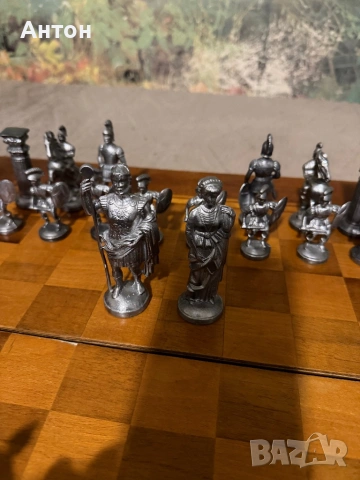 Масивни метални фигури за шах., снимка 7 - Колекции - 53972668