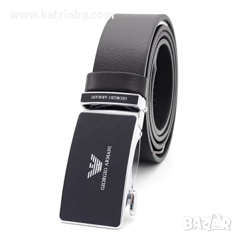 Колан и портфейл от естествена кожа| Мъжки подаръчен комплект-АРМАНИ, снимка 3 - Подаръци за мъже - 51642142