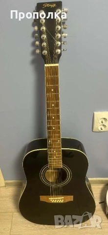 Акустична китара 12-струнна Stagg SW205/12BK  , снимка 3 - Китари - 53420085