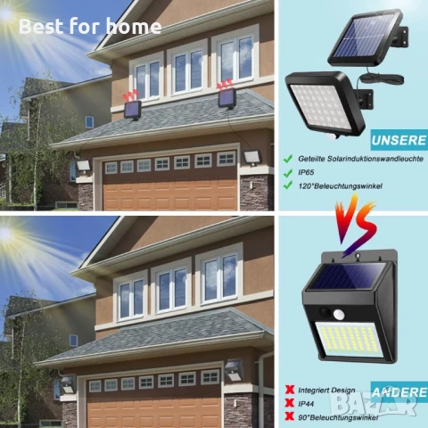 Соларни лампи BENMA за открито, снимка 4 - Соларни лампи - 50571233