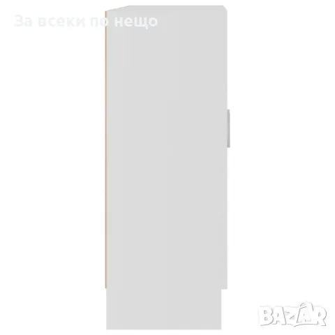 Шкаф Витрина, Бял, 82,5x30,5x80 См, ПДЧ Код P577, снимка 4 - Шкафове - 50425668