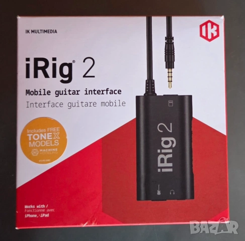 IK Multimedia iRig 2 Гаранция, снимка 3 - Други - 54015237