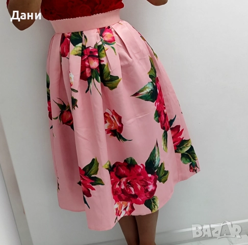 пола сатен миди дължина 34рр