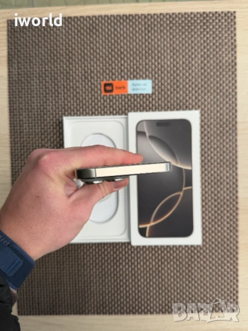 100% Батерия❗iPhone 16 Pro MAX лизинг от 34€ на мес Natural Titanium❗️256GB❗️, снимка 7 - Apple iPhone - 53045412