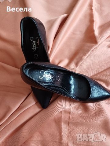 Дамски обувки от естествена кожа, снимка 1 - Дамски обувки на ток - 45569017