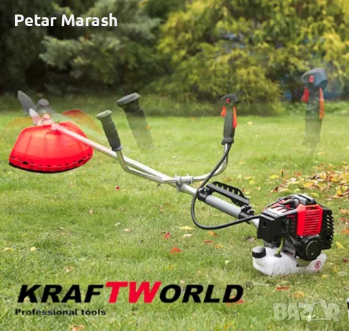 Двутактов Бензинов Тример за Трева KraftWorld + 9 ПОДАРЪКА, снимка 6 - Други инструменти - 50430854