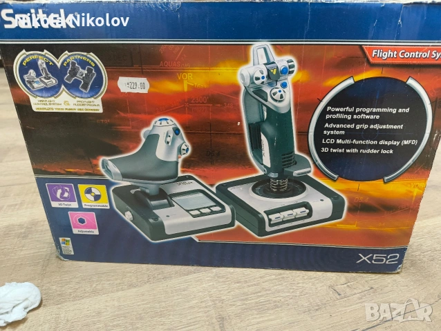 Джойстик за летене Logitech Saitek X52 и педали за летене Thrustmaster, снимка 7 - Джойстици и геймпадове - 54139521
